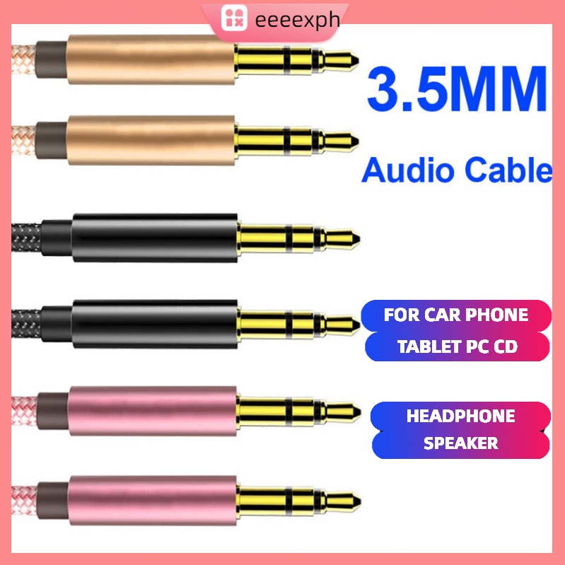 3.5 Audio Cable 3.5mm Male to Male Stereo Car Aux Cable for Car Cellphone Headset Speaker