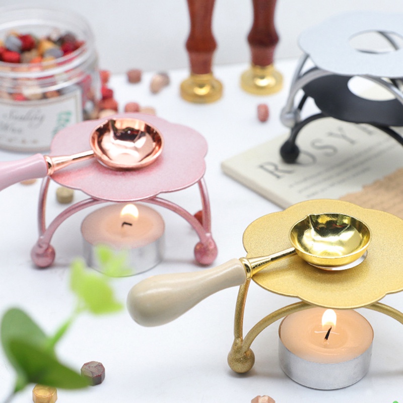 Retro Wax Seal Melting Furnace Solid Wood Oven Furnace Wax Pot Beads Sticks Heater Wax Warmer Decorative Craft for Candle Stamp | Philippines