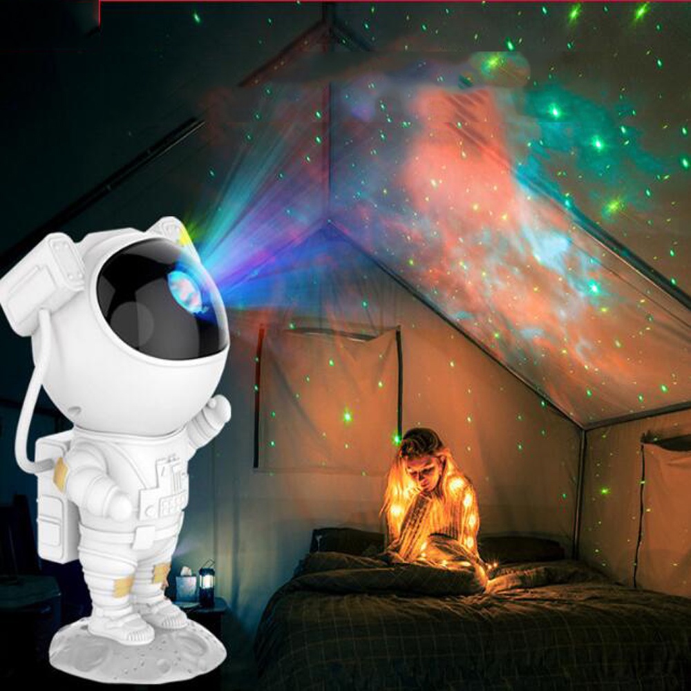 Spot  Astronaut Star Light Sky Galaxy Projection Starry Sky Lamp Bedroom Projector Astronaut Sunset Night Light Home Decoration Bedroom Lamp