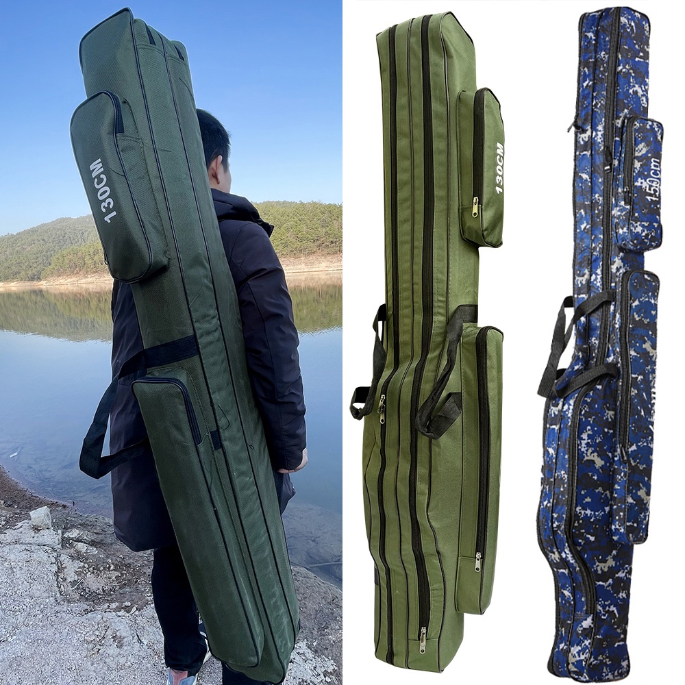 Ghotda Fishing Rod Holder Bag 110CM-150CM with 2/3 Layers Thick Oxford ...