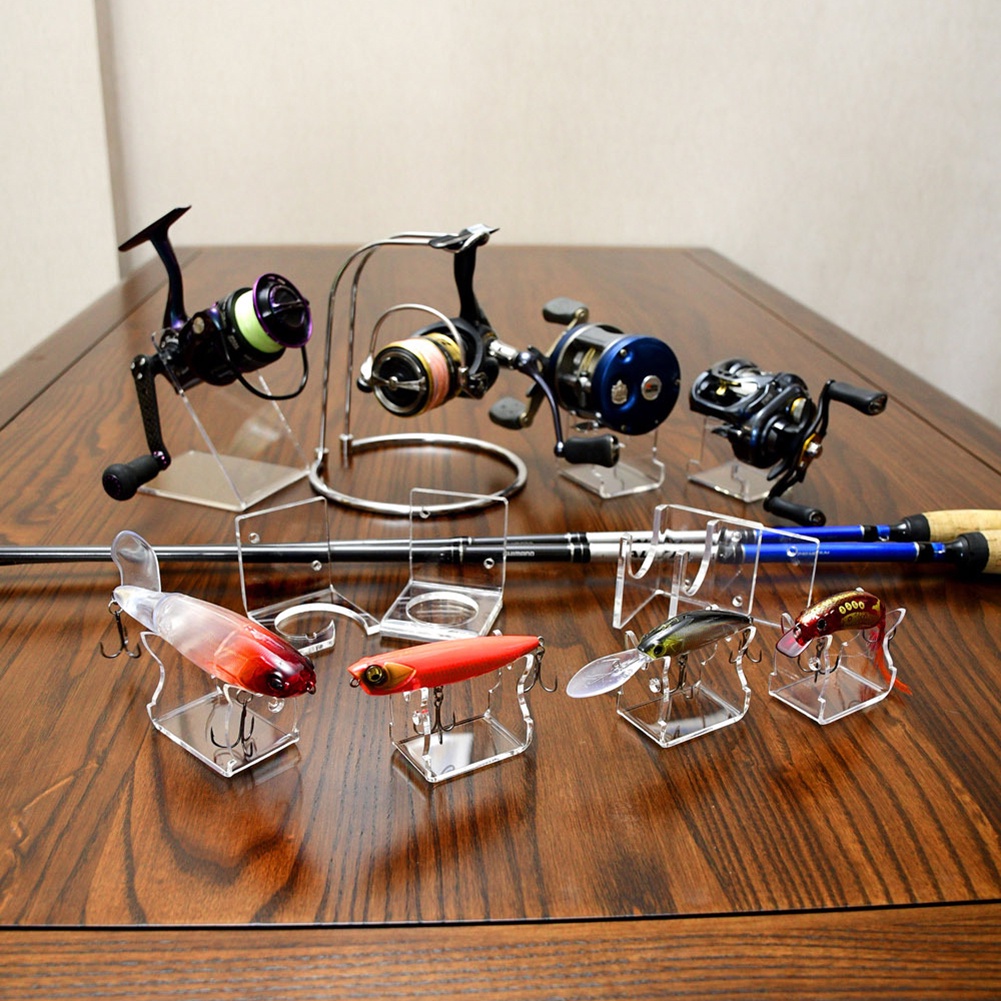 AIGONI Fishing Reel Display Stand Baitcasting Reel Showing Collection