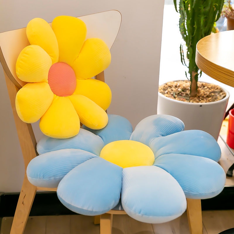 Small Daisy Flower Pillow Cushion Floor Chair Cushion Cushion Office