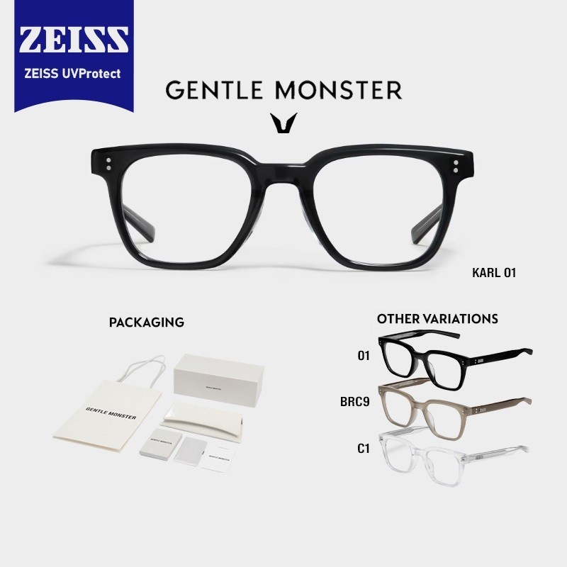GENTLE MONSTER ZEISS LENS KARL 01 / BRC9 / C1 KOREAN SUNGLASSES UNISEX