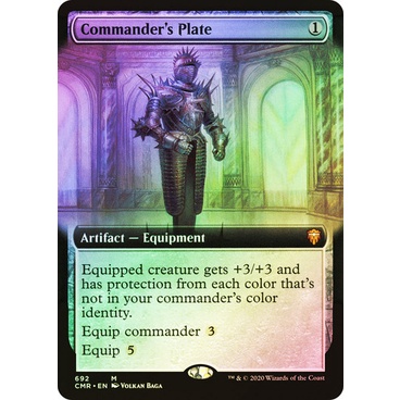 MTG Proxy Card - Commander's Plate (Extended Art Foil) | Commander ...