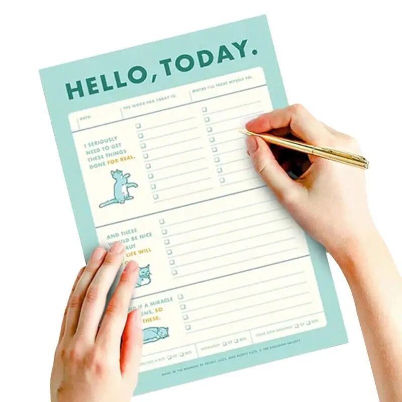 Daily Planner Sheets To Do List Notepad 50 Sheets To Do List Notepad ...