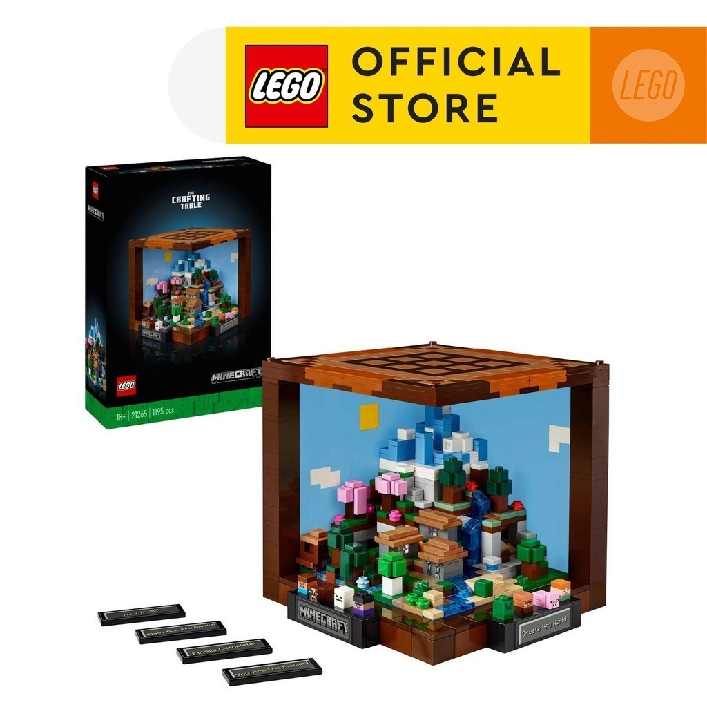 LEGO Minecraft 21265 The Crafting Table (1195 Pieces) | Shopee Singapore