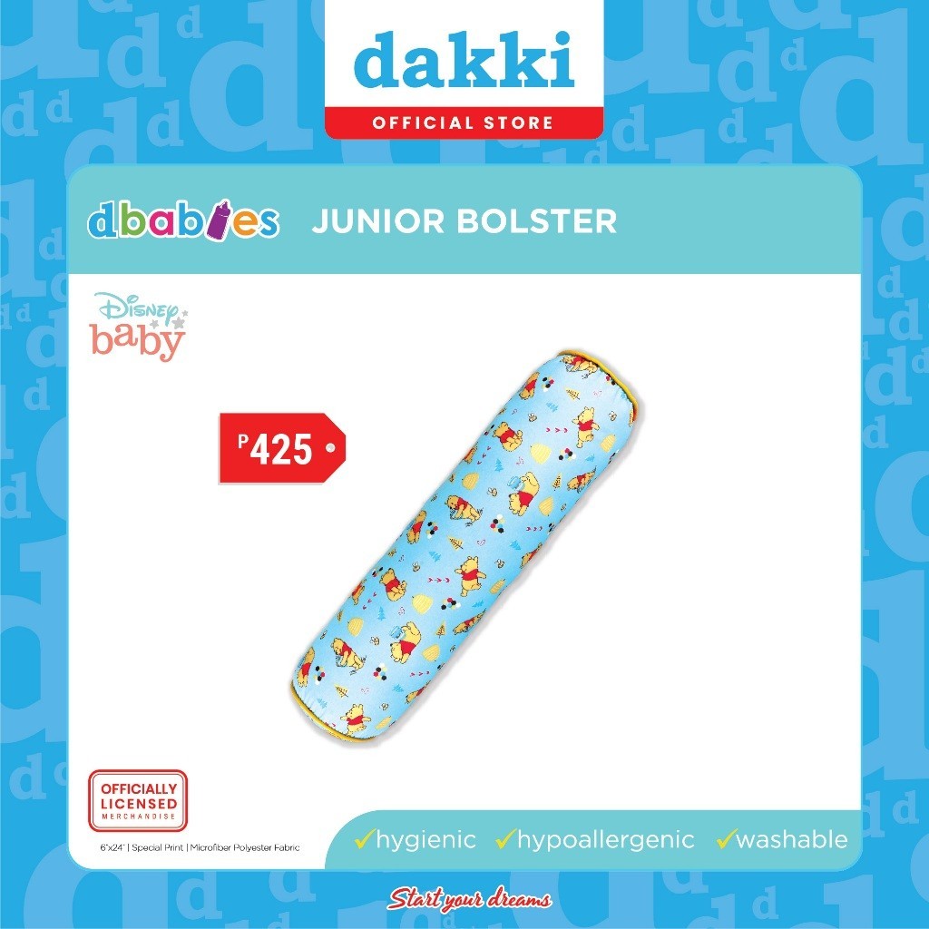 Dakki 6"x24" Sweet Winnie the Pooh Infant Junior Bolster Shopee Singapore