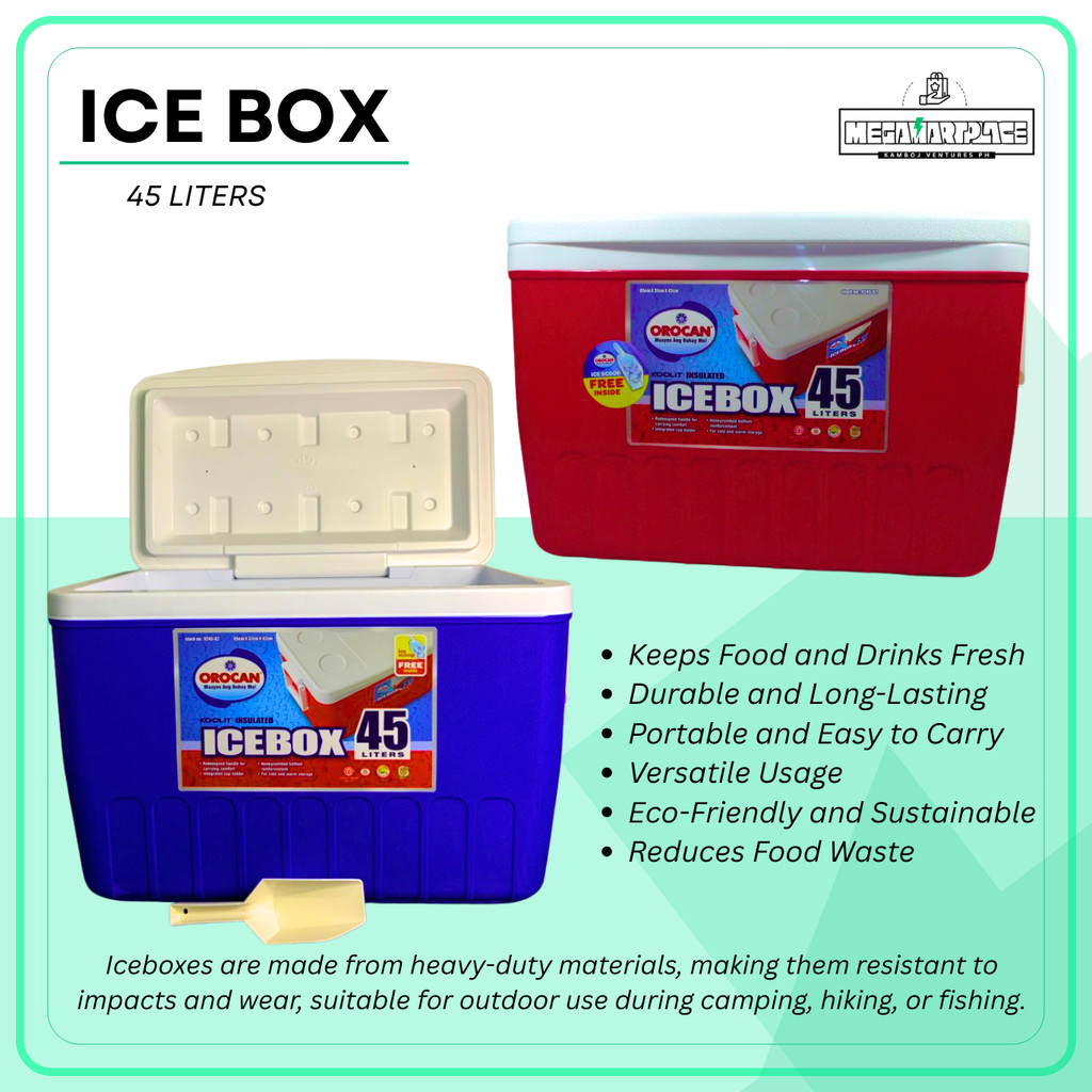 MegaMartPlace Orocan Icebox 45Liters Koolit Insulated Ice Box Orocan ...