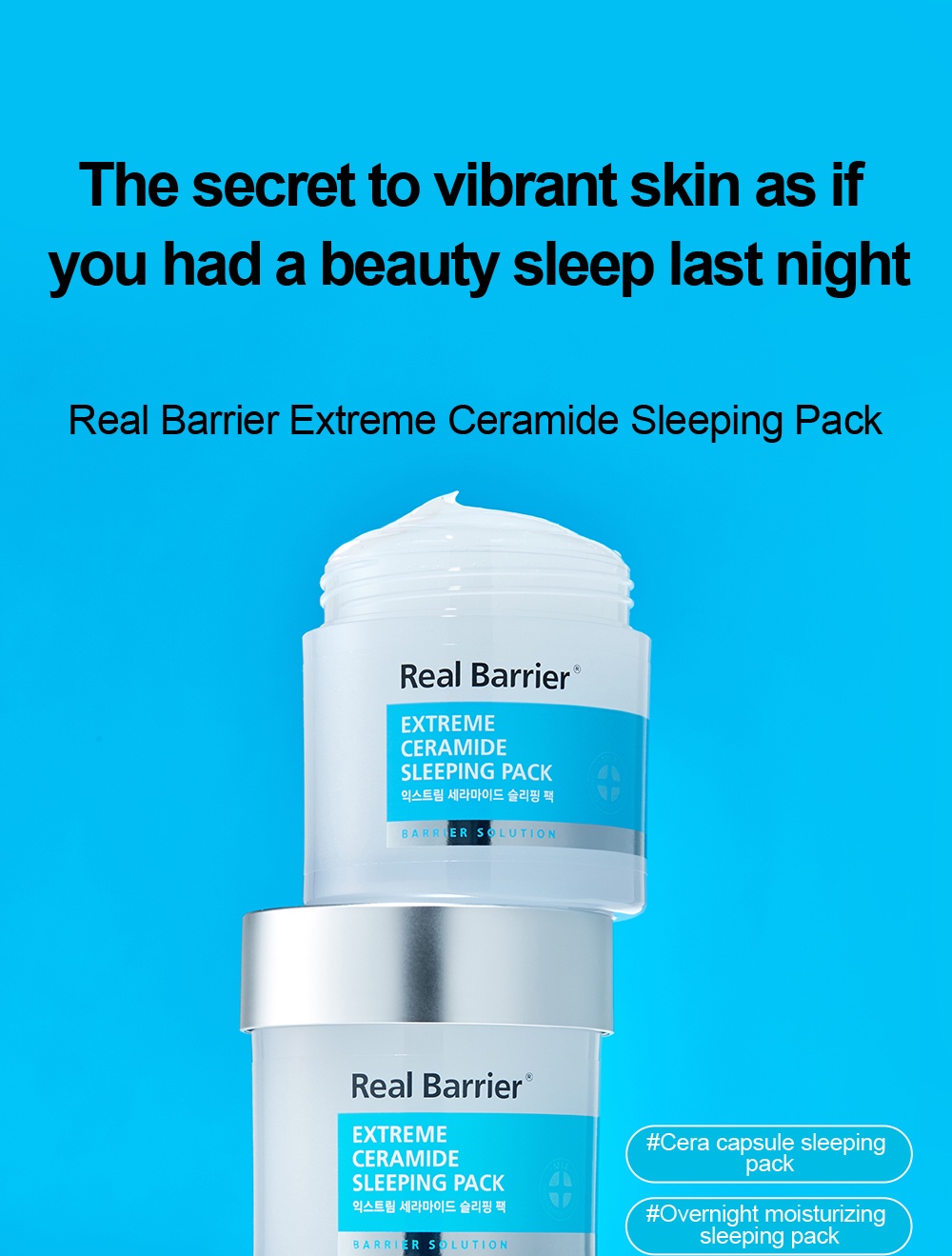 REAL BARRIER] Extreme Ceramide Sleeping Pack 70ml + 15ml | Shopee Singapore