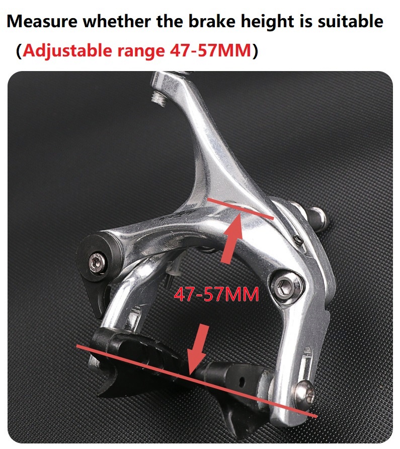 Road Bike C Brake Caliper 4757mm Stroke Front & Rear Bicycle Caliper