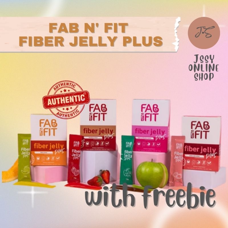  Fab and Fit Fiber Jelly Plus Strawberry, 10 Sachets