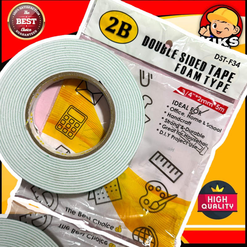 Double Sided Tape 3/4 x 2mm x 5meters Shopee Singapore