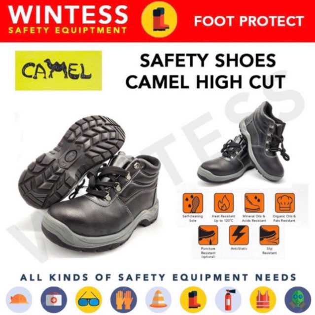 Camel Safety Shoes High Cut Heavy Duty Shopee Singapore