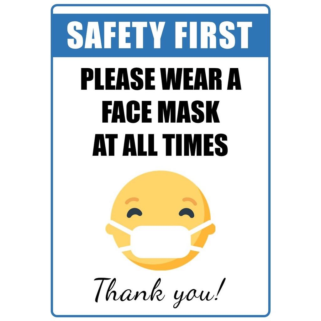 Laminated Signages |SAFETY PROTOCOLS | Signage A4 HIGH QUALITY PRINT ...