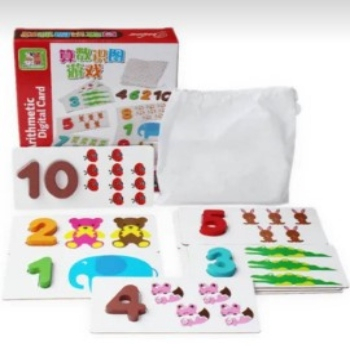 TOS Alphabet ABC Letter Numbers Matching Flash Cards Set for Baby ...