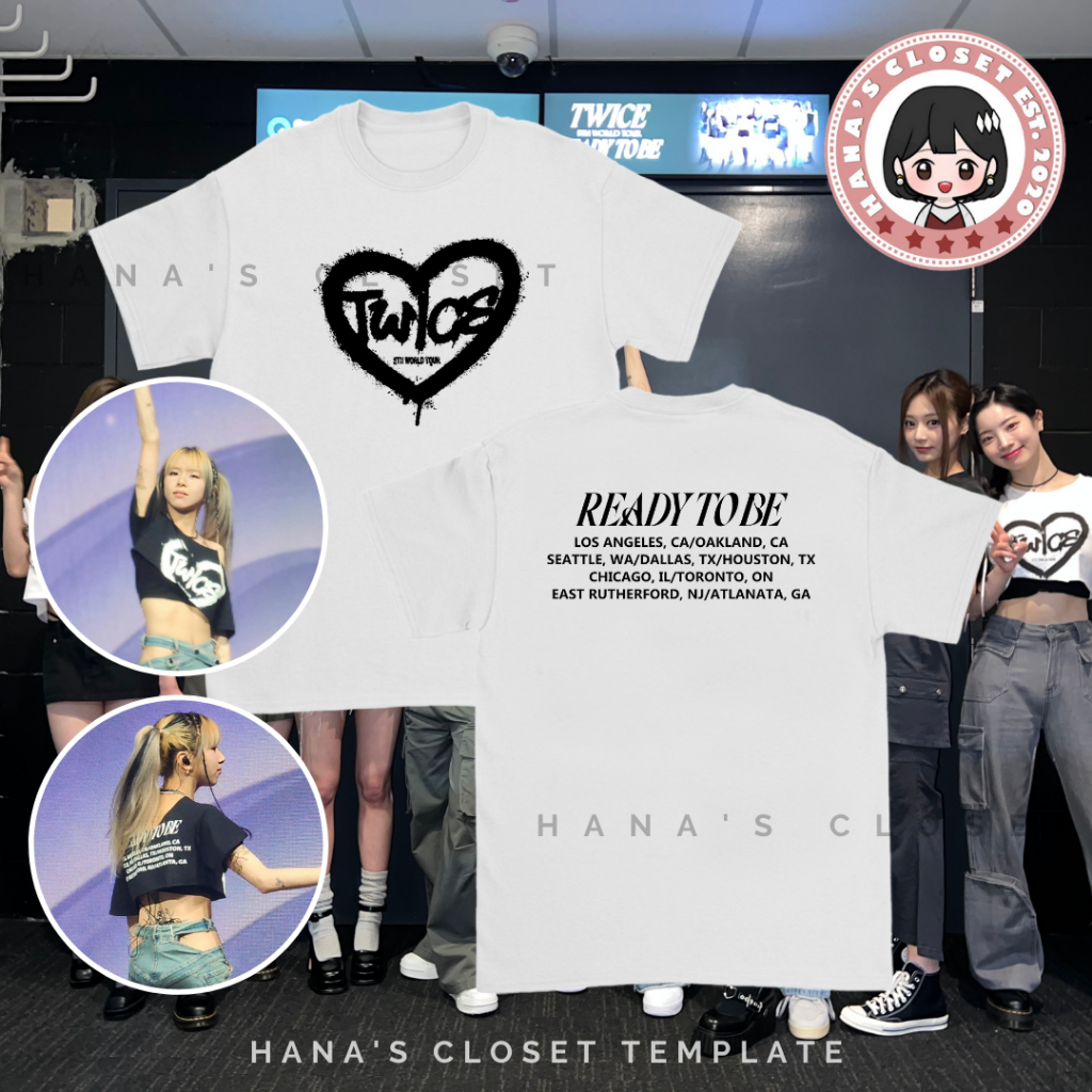 TO BE (HEART) - TWICE 5TH WORLD TOUR Customized Inspired T Shirt
