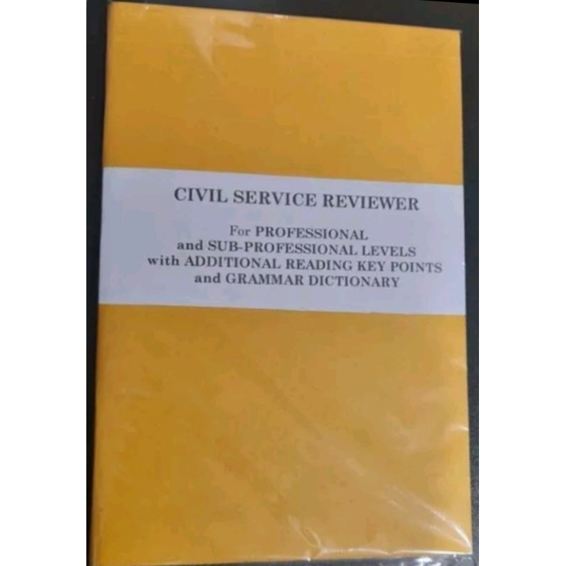 CIVIL SERVICE REVIEWER For Professional and Sub Professional Levels ...