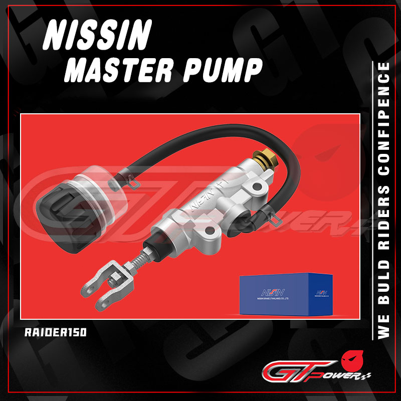 NISSIN REAR MASTER PUMP UNIVERSAL XRM / RAIDER150 SILVER REAR BRAKE ...