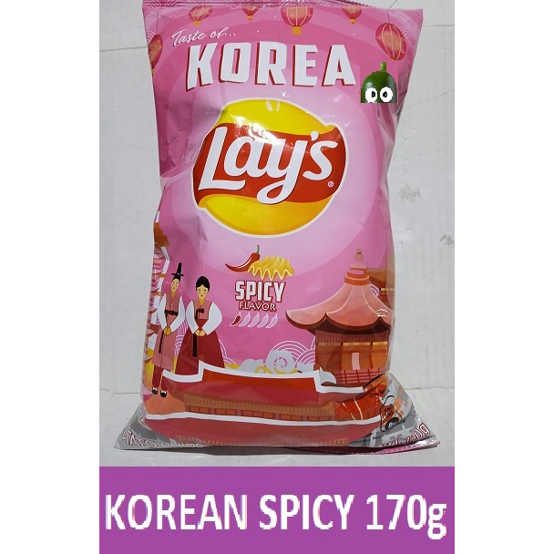 Lay's Korea Spicy noodle flavor Potato Chips 6 oz / 170 g Lays Potato