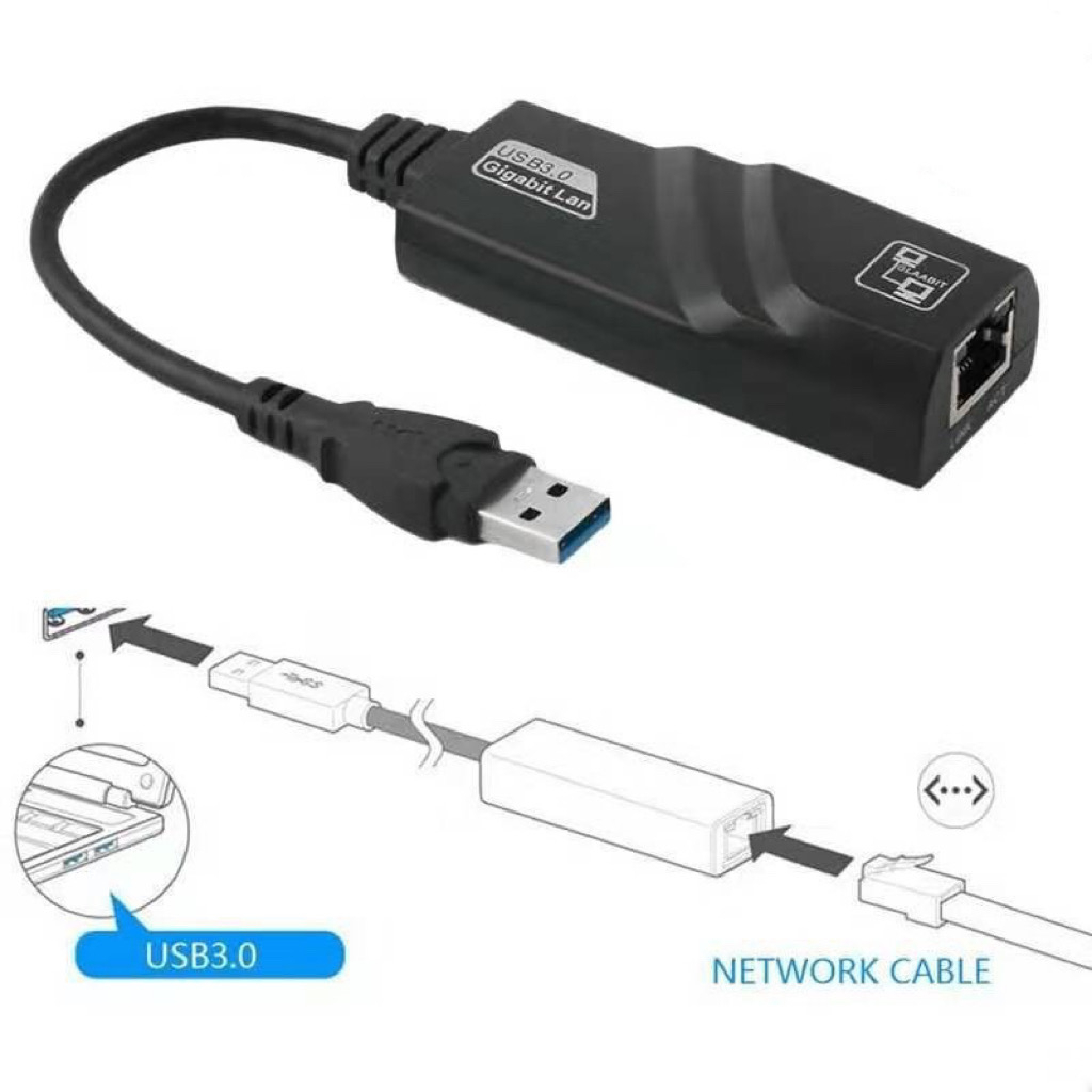 JK USB 3.0 Gigabit LAN Driverless USB to RJ45 Cable Converter 10/100 ...