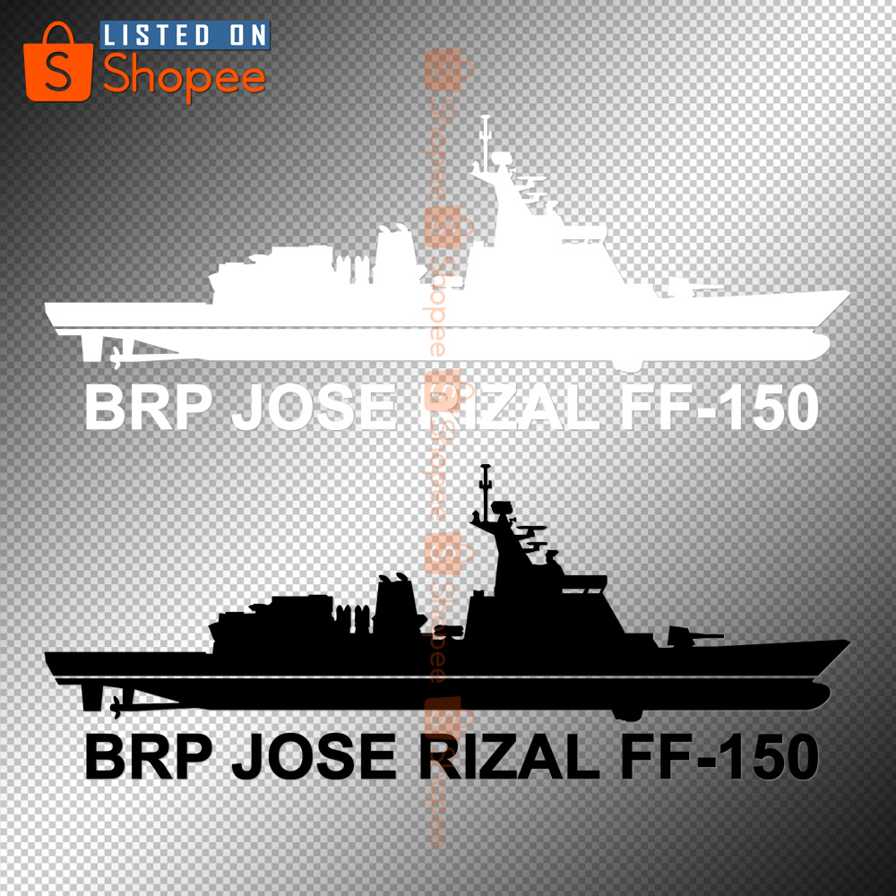 BRP Jose Rizal FF-150 | Sticker | Philippine Navy Ship | Decal | Shopee ...