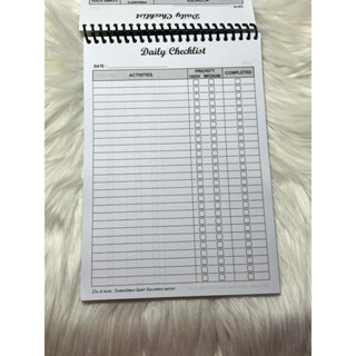 Daily Checklist Notebook   Option To Personalize   A5 Size   80gsm 