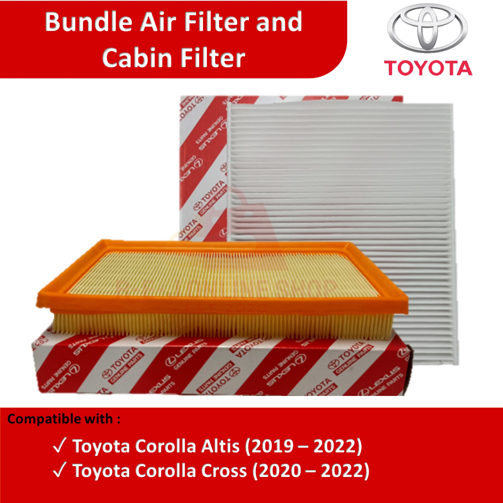 Bundle Air Filter & Cabin Filter Toyota Corolla Altis (2019-2022 ...