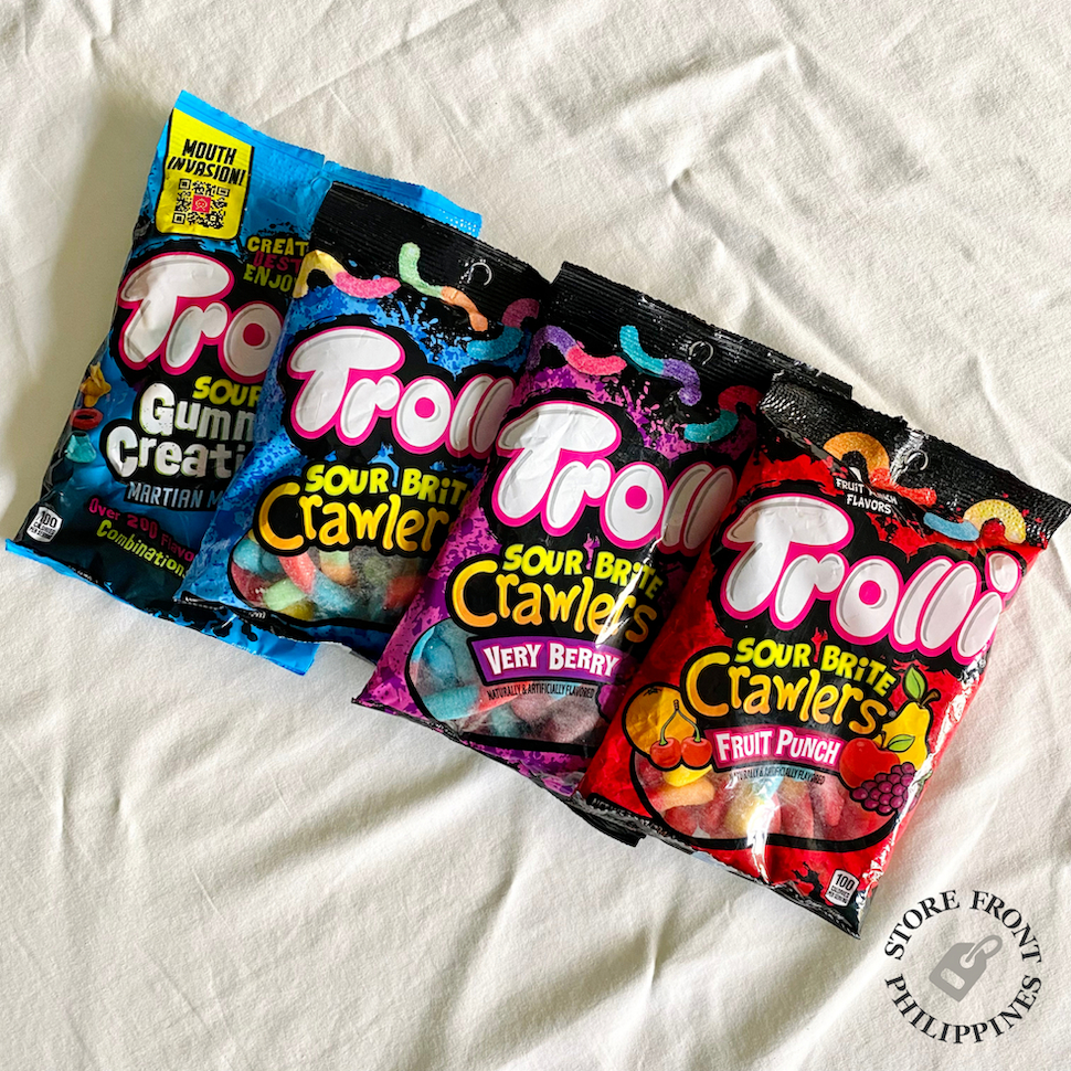 Trolli Sour Brite Crawlers Variety, Twisted, Crunchy Crawlers with ...