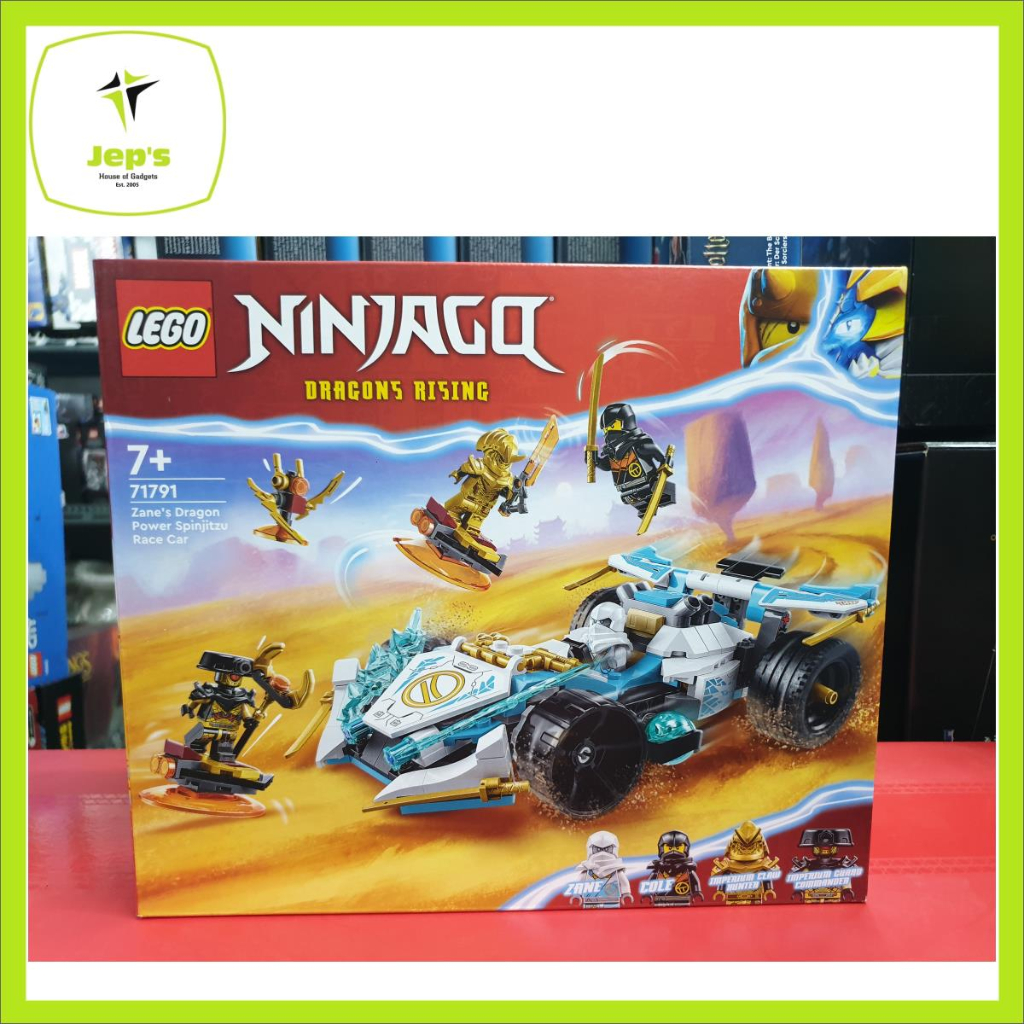 Lego Ninjago 71791 Zanes Dragon Power Spinjitzu Race Car (2023 ...