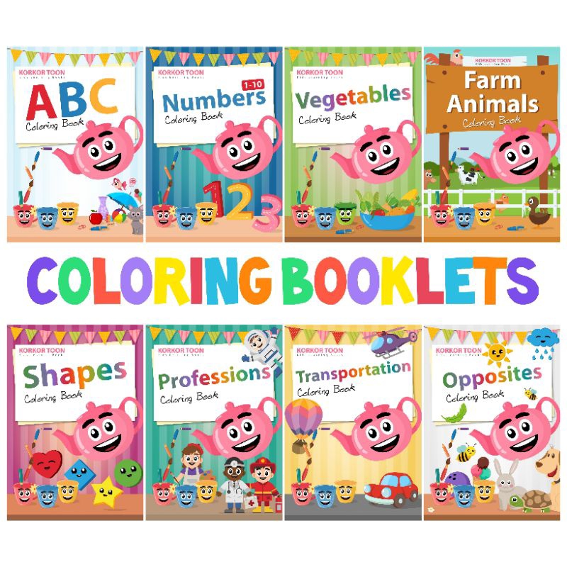 Coloring Booklets for Kids | Learning & Coloring Booklets | Shopee ...