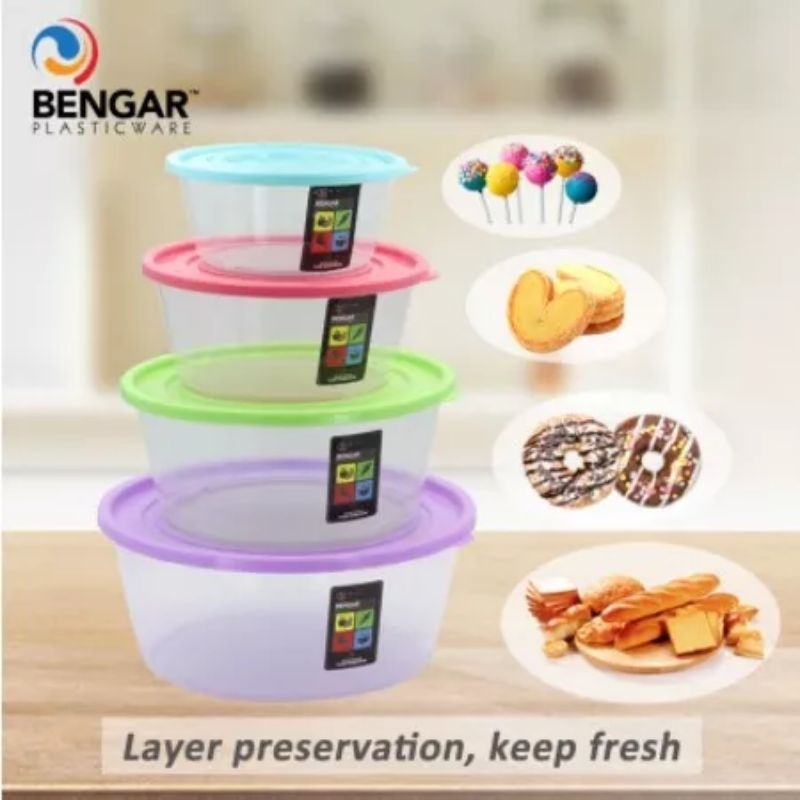 4in 1 FOOD STORAGE BOX(ROUND) | Shopee Singapore
