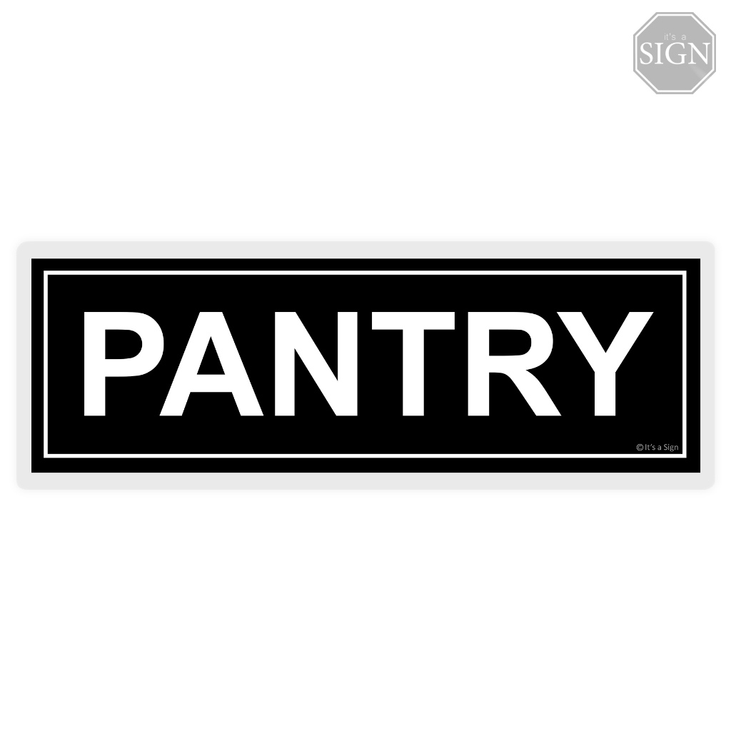 Pantry Sign Laminated Signage 4 X 11 Inches Shopee Singapore