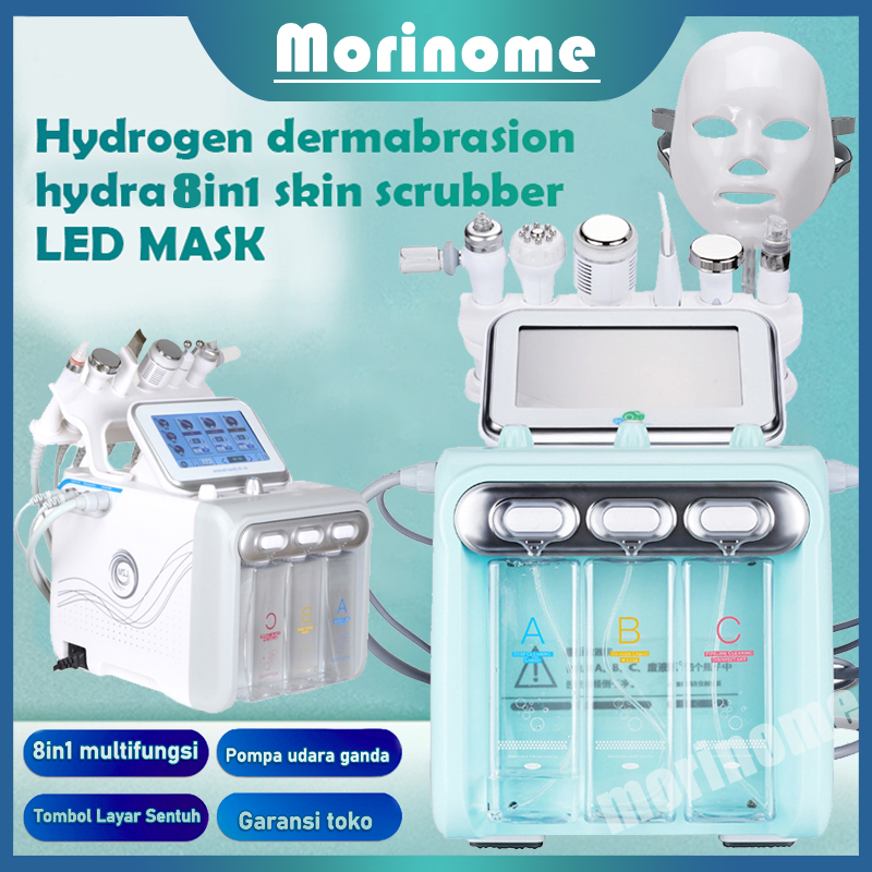 8in1 Hydro Dermabrasion Water Oxygen H2O2 Water Jet Aqua Peeling RF
