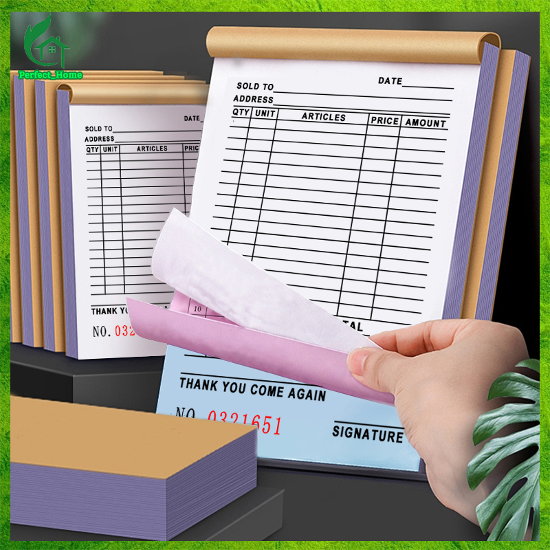 2&3 copies receipt resibo carbonized receipt with carbon paper receipt