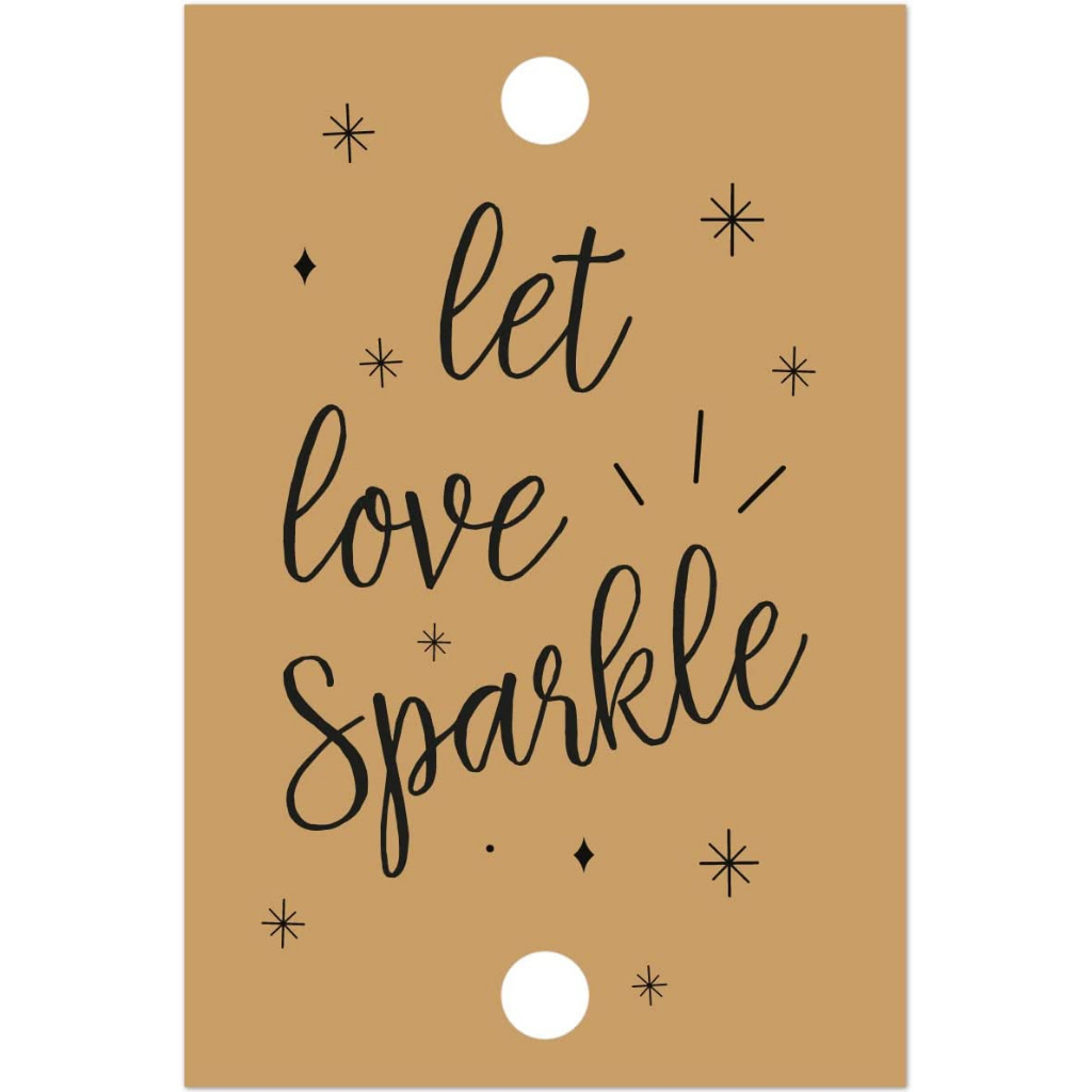 Let Love Sparkle Tags for for Weddings Send-Off, Anniversary, Parties ...