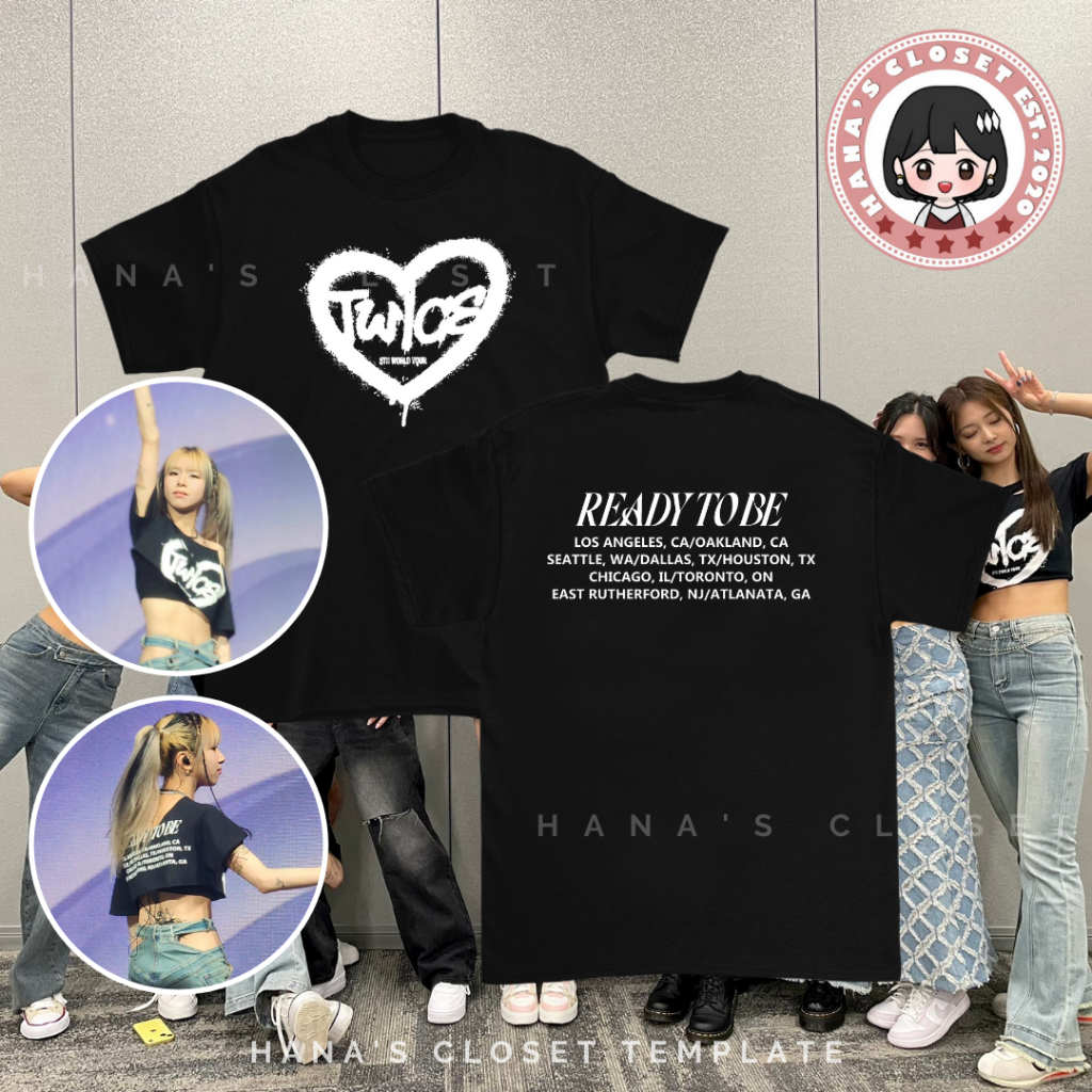 TO BE (HEART) - TWICE 5TH WORLD TOUR Customized Inspired T Shirt