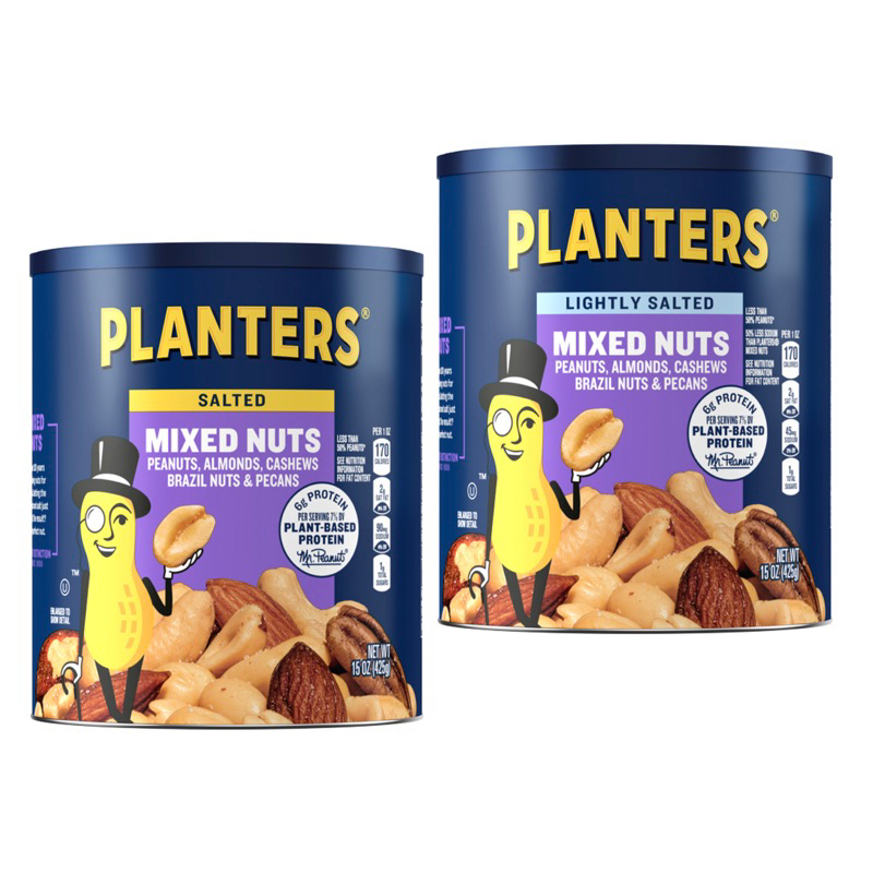 PLANTERS SALTED or LIGHTLY SALTED MIXED NUTS | 425g (15Oz) | Shopee ...
