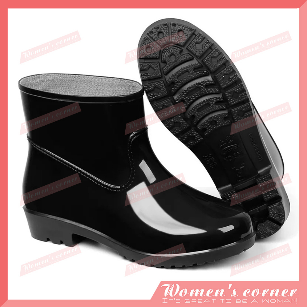Low rubber rain boots sales