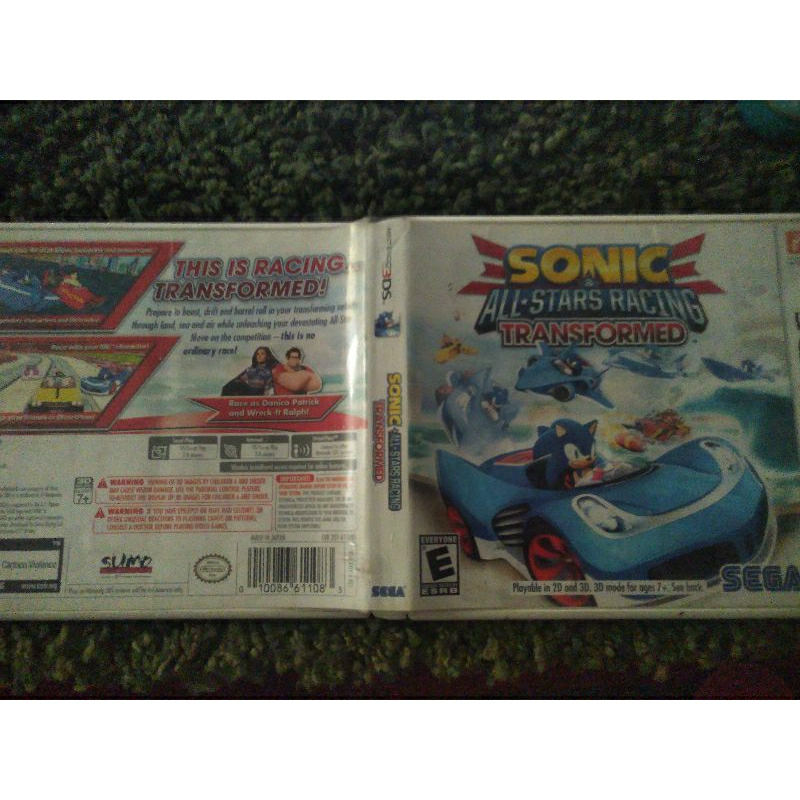 Nintendo 3ds 2ds Xl Ll Game Sonic All Star Racing Transformed (u.s 