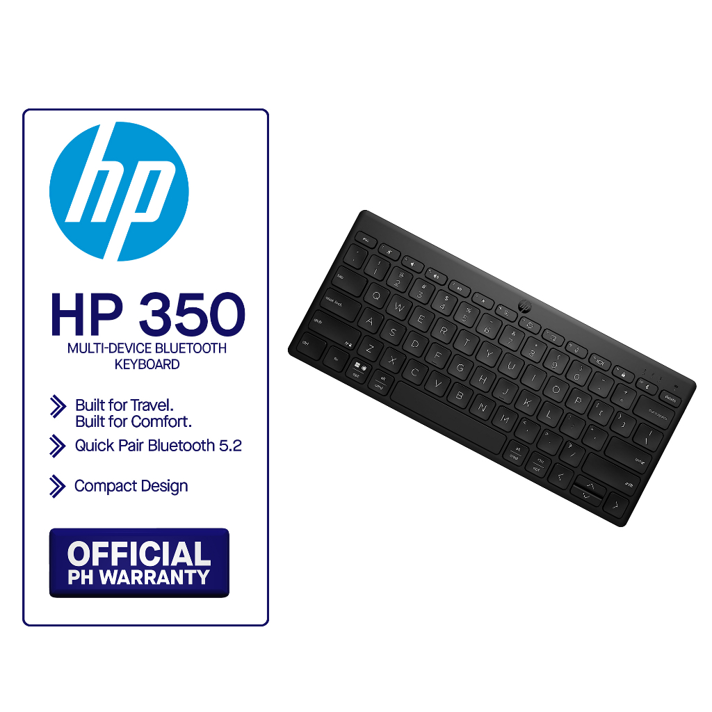 HP 350 Compact MultiDevice Bluetooth Keyboard Shopee Singapore