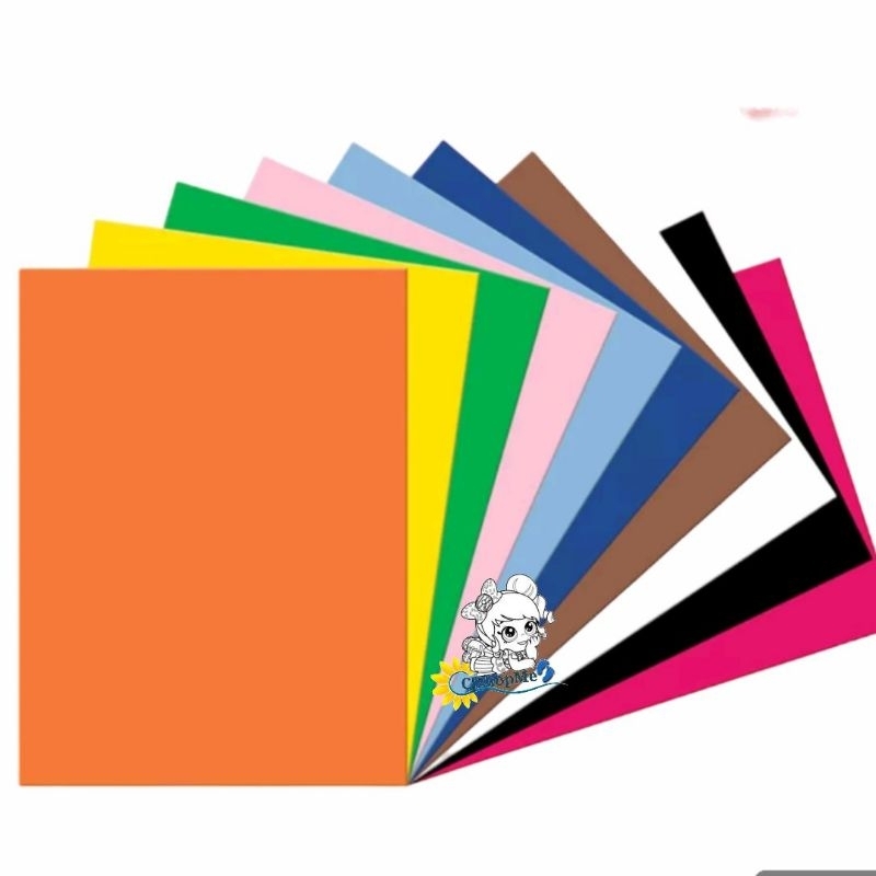 Colored Paper 10 PCs / 50pcs in 1 pack ( ASSORTED ) | Shopee Singapore