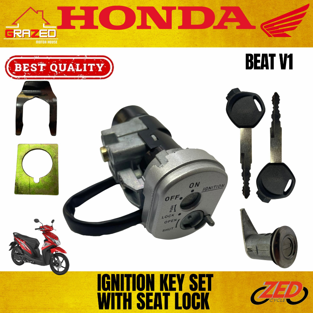 IGNITION KET SET with SEAT LOCK for Honda Beat Fi V1 (Replacement