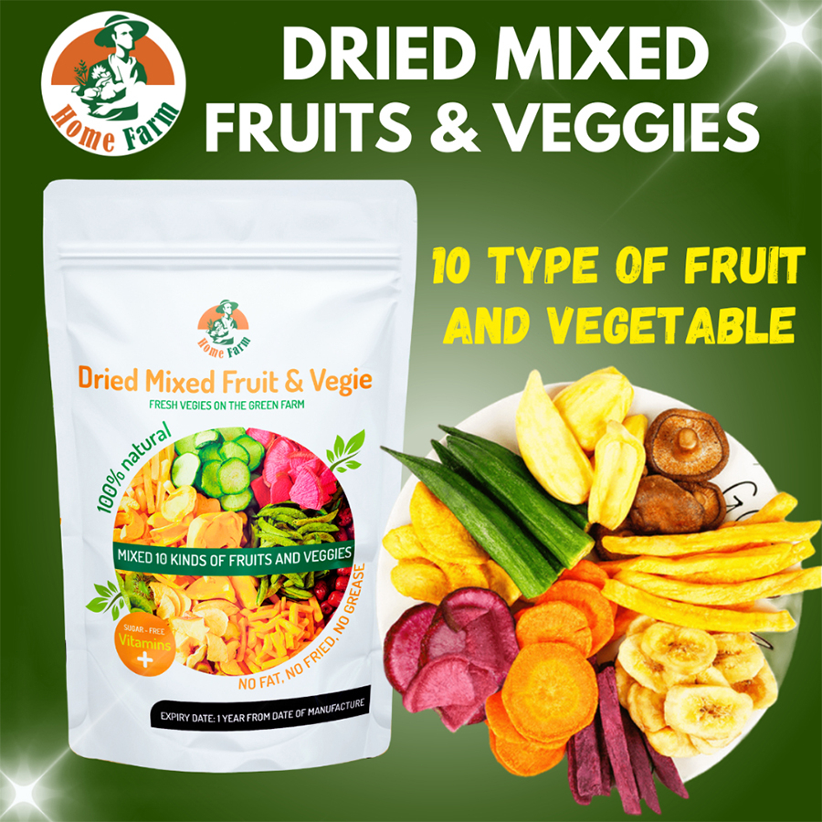 12-in-1 Assorted fruit and vegetable crisp Mixed Vegetables dry Dried ...