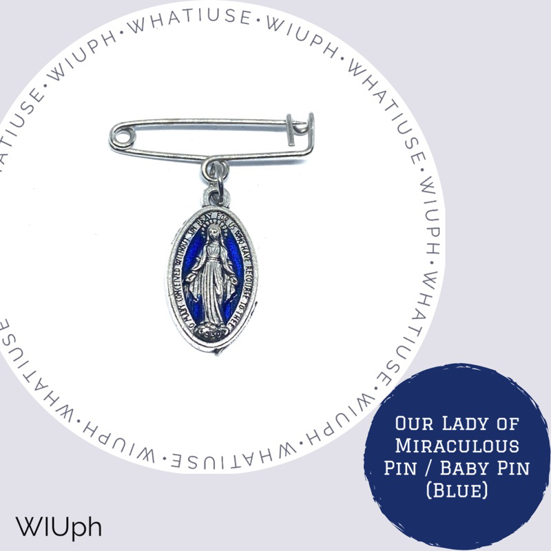 Saint Benito Blue Baby Pin