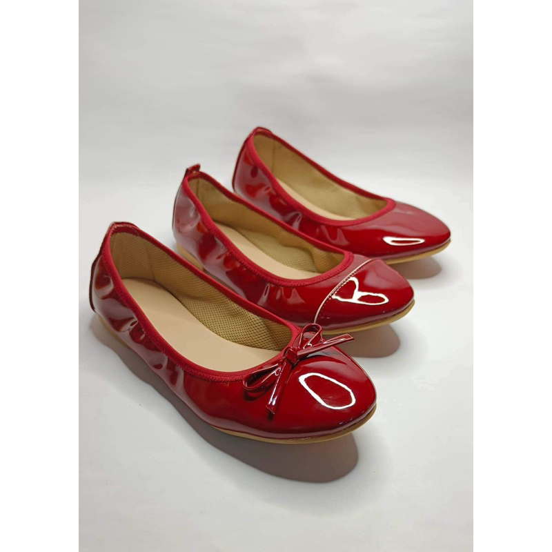 Ballerines SJP AUDREY En Daim Rouge - Taille 37 - Neuf Sans Boîte - Modèle 2466