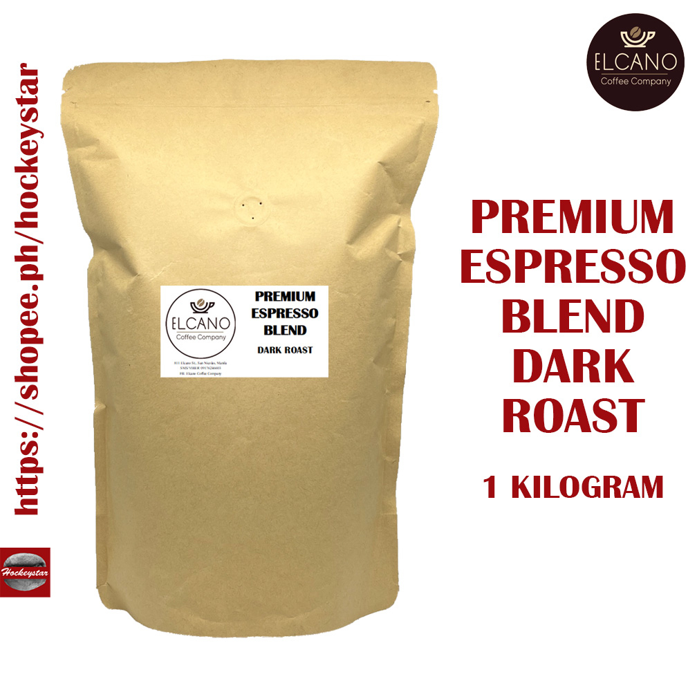 1 KG Premium Espresso Blend Dark Roast Coffee Beans 1 Kilogram Elcano Coffee Kape Shopee Singapore