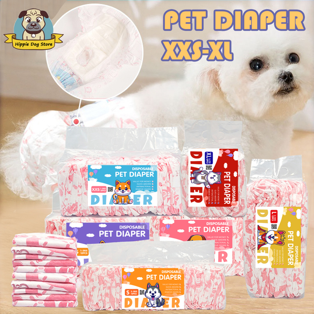 Pet Diaper Male Dog Female Dog puppy Diaper Belly Wrap Full Wrap Diaper ...