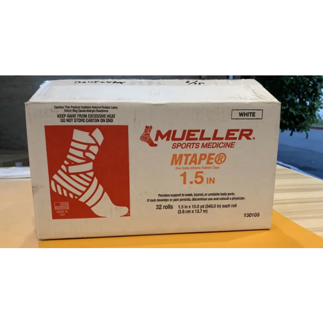 Mueller Euro Tape 32 pièces à 3.8 cm x 11.4 m