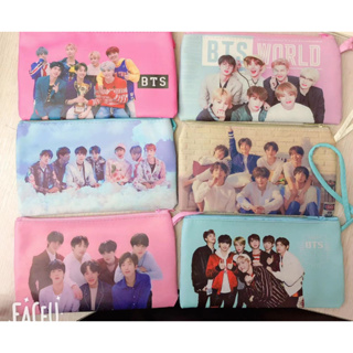 BTS Collage Print Slim Clutch Bag Bangtan Boys K-pop -  Singapore