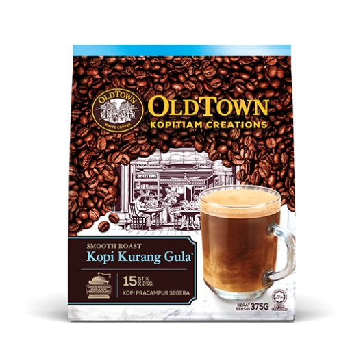 OLDTOWN KOPITIAM CREATIONS MIXES Smooth Roast Kopi Less Sugar 15
